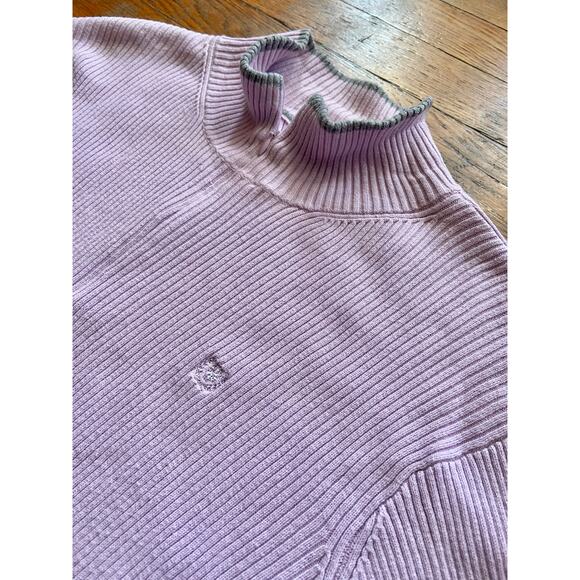 IZOD Pink/Gray Ribbed Knit 1/4 Zip Sweater sz XL - Picture 2 of 10